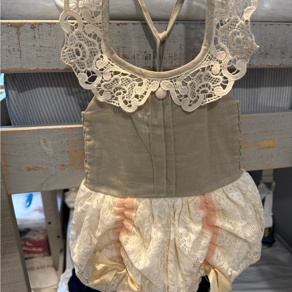 Dollcake Lace Trim Romper size 4